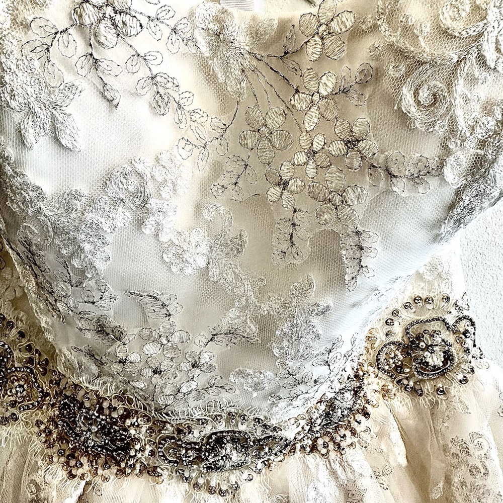 Casablanca bridal wedding dress size 8 retail $1500 new tags - Picture 7 of 11